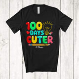 MacnyStore - Personalized 100 Days Cuter; Joyful 100th Day Of School Custom Name Teacher Students T-Shirt