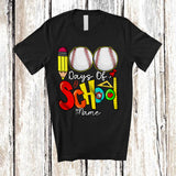 MacnyStore - Personalized 100 Days Of School; Colorful Custom Name Baseball Player Team; Students Teacher T-Shirt