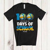 MacnyStore - Personalized 100 Days of School; Amazing Custom Name Volleyball Balls Player; Students Sport T-Shirt