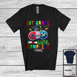 MacnyStore - Personalized 1st Grade Level Complete, Joyful Graduation Game Controller, Custom Name Gamer T-Shirt