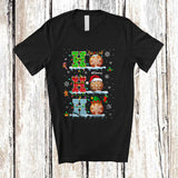 MacnyStore - Personalized 3Ho Cookie; Joyful Christmas Santa Cookie Food Lover; Custom Name Snow Family T-Shirt