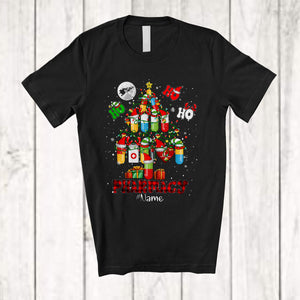 MacnyStore - Personalized 3Ho Pharmacy; Humorous Christmas Tree Pills; Custom Name Nurse Doctor T-Shirt