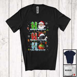 MacnyStore - Personalized 3Ho; Awesome Christmas Ornament Santa Hockey; Custom Name Sport Player Team T-Shirt