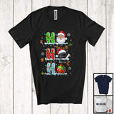 MacnyStore - Personalized 3Ho; Awesome Christmas Ornament Santa Hockey; Custom Name Sport Player Team T-Shirt