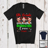 MacnyStore - Personalized 6th Grade Reindeers Crew; Awesome Christmas Custom Name Students Teacher T-Shirt