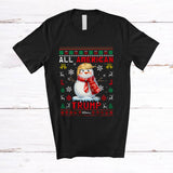 MacnyStore - Personalized All American Trump; Merry Christmas Custom Name Snowman Trump Back 2024; Sweater T-Shirt