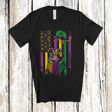 MacnyStore - Personalized American Flag Mardi Gras Golf; Joyful Mardi Gras Custom Name Sport Player T-Shirt