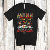 MacnyStore - Personalized Autism It's A Different Ability; Lovely Christmas Custom Name Autistic Elf Dabbing T-Shirt