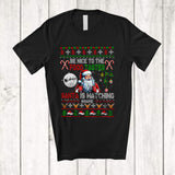 MacnyStore - Personalized Be Nice To The Food Taster; Amusing Christmas Sweater Santa; Custom Name Family T-Shirt