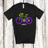 MacnyStore - Personalized Bicycle Mardi Gras Jester Hat; Amazing Mardi Gras Boys Custom Name Bicycle Riding T-Shirt