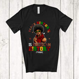 MacnyStore - Personalized Black History Is American History; Joyful Month Custom Name Men Afro; African T-Shirt