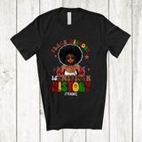 MacnyStore - Personalized Black History Is American History; Joyful Month Custom Name Women Afro; African T-Shirt