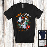 MacnyStore - Personalized Boo Boo Crew; Lovely Halloween Costume Ghost; Custom Name EMT Nurse T-Shirt