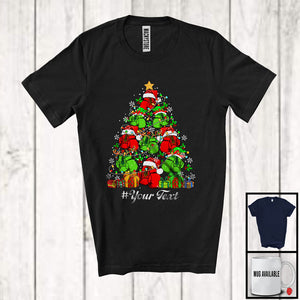 MacnyStore - Personalized Boxing Equipment Christmas Tree; Merry X-mas Custom Text Sport Player T-Shirt