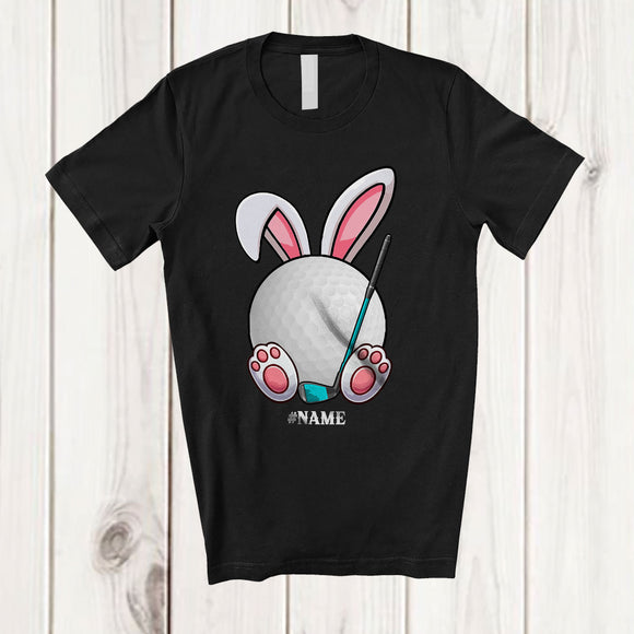 MacnyStore - Personalized Bunny Golf; Amazing Easter Day Bunny Golf Sport; Custom Name Player T-Shirt