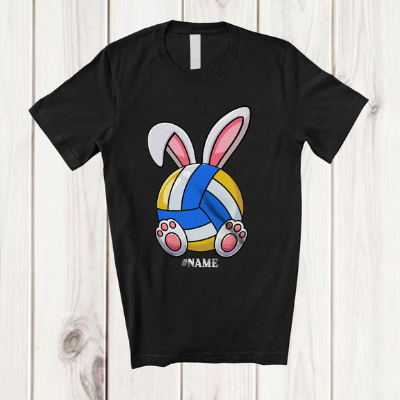 MacnyStore - Personalized Bunny Volleyball; Amazing Easter Day Bunny Volleyball Sport; Custom Name Player T-Shirt