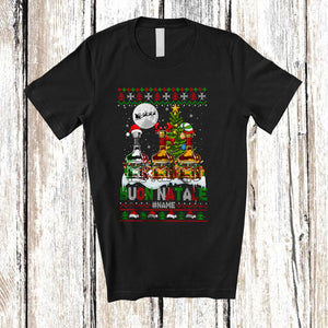 MacnyStore - Personalized Buon Natale; Joyful Christmas Custom Name Italian Bourbon of Glasses; Sweater Drinking T-Shirt