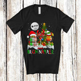 MacnyStore - Personalized Buon Natale; Joyful Christmas Custom Name Italian Cocktail of Glasses; Drunker Drinking T-Shirt