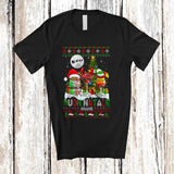 MacnyStore - Personalized Buon Natale; Joyful Christmas Custom Name Italian Cocktail of Glasses; Sweater Drinking T-Shirt