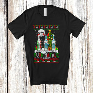 MacnyStore - Personalized Buon Natale; Joyful Christmas Custom Name Italian Vodka of Glasses; Sweater Drinking T-Shirt