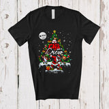 MacnyStore - Personalized CNA Crew; Amusing Christmas Tree Dabbing Santa Elf Gnome; Custom Name Nurse T-Shirt