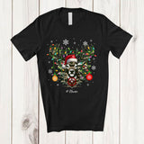 MacnyStore - Personalized Camo Santa Reindeer Deer; Amazing Christmas Custom Name Hunting Hunter T-Shirt