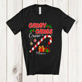 MacnyStore - Personalized Candy Canes Crew; Amusing Christmas Candy Cane; Snow Custom Name Family T-Shirt