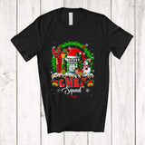 MacnyStore - Personalized Chef Squad; Fantastic Christmas Custom Name Chef; Plaid Rainbow Snowman T-Shirt