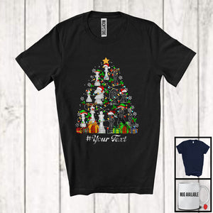 MacnyStore - Personalized Chess Equipment Christmas Tree; Merry X-mas Custom Text Sport Player T-Shirt