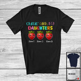 MacnyStore - Personalized Chillin' With My Daughters; Lovely Three Strawberry Custom Name; Vegetables Lover T-Shirt