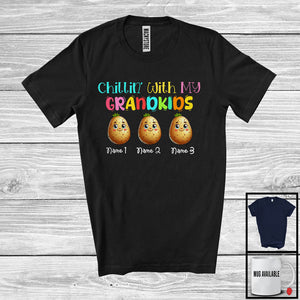 MacnyStore - Personalized Chillin' With My Grandkids; Lovely Three Potato Custom Name; Vegetables Lover T-Shirt