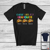 MacnyStore - Personalized Chillin' With My Grandkids; Lovely Three Taco Custom Name; Food Lover T-Shirt