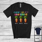 MacnyStore - Personalized Chillin' With My Grandsons; Lovely Three Carrot Custom Name; Vegetables Lover T-Shirt