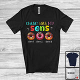 MacnyStore - Personalized Chillin' With My Son; Lovely Three Donut Custom Name; Food Lover T-Shirt