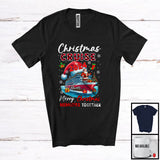 MacnyStore - Personalized Christmas Cruise 2024 Memories Together; Lovely Plaid Cruise Ship Santa; Family T-Shirt