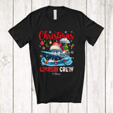 MacnyStore - Personalized Christmas Cruisin Crew; Fantastic X-mas Lights Santa Cruise Trip ; Custom Name Family T-Shirt