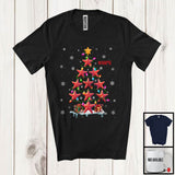 MacnyStore - Personalized Christmas Tree Starfish; Amazing X-mas Fish Fishing Lover; Custom Name Fisher Group T-Shirt