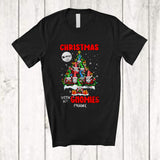 MacnyStore - Personalized Christmas With My Gnomies; Wonderful Christmas Tree Gnomes; Custom Name Family T-Shirt