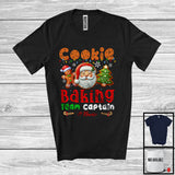 MacnyStore - Personalized Cookie Baking Team Captain; Amazing Christmas Santa Face; Custom Name Baker T-Shirt