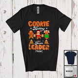 MacnyStore - Personalized Cookie Baking Team Leader; Humorous Christmas Custom Name Gingerbread T-Shirt