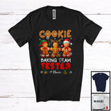 MacnyStore - Personalized Cookie Baking Team Tester; Merry Christmas Gingerbread; Custom Name Baker Family T-Shirt