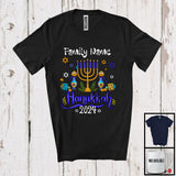 MacnyStore - Personalized Custom Family Name Hanukkah 2024; Awesome Chanukah Menorah; Family T-Shirt