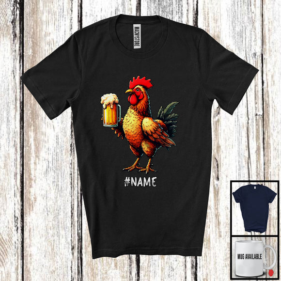 MacnyStore - Personalized Custom German Chicken Drinking Beer; Joyful Festival Oktoberfest; Drunker Team T-Shirt