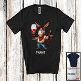 MacnyStore - Personalized Custom German Donkey Drinking Wine; Joyful Festival Oktoberfest; Drunker Team T-Shirt