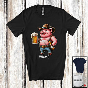 MacnyStore - Personalized Custom German Pig Drinking Beer; Joyful Festival Oktoberfest; Drunker Team T-Shirt