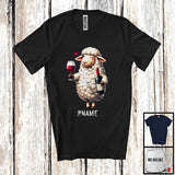 MacnyStore - Personalized Custom German Sheep Drinking Wine; Joyful Festival Oktoberfest; Drunker Team T-Shirt