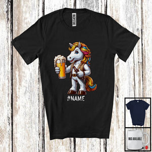 MacnyStore - Personalized Custom German Unicorn Drinking Beer; Joyful Festival Oktoberfest; Drunker Team T-Shirt