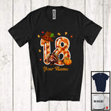 MacnyStore - Personalized Custom Name 18th Birthday; Awesome Thanksgiving Turkey Pumpkin; Family T-Shirt