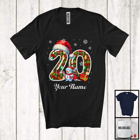 MacnyStore - Personalized Custom Name 20th Birthday; Awesome Christmas Santa; Family X-mas Group T-Shirt