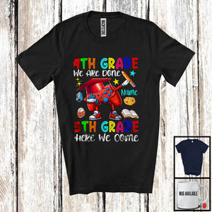 MacnyStore - Personalized Custom Name 4th Grade We Are Done 5th Grade, Cute Last First Day Of School Gamer T-Shirt